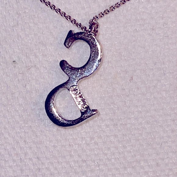 Christian Dior CD Drop Pendant Necklace - Picture 6 of 10